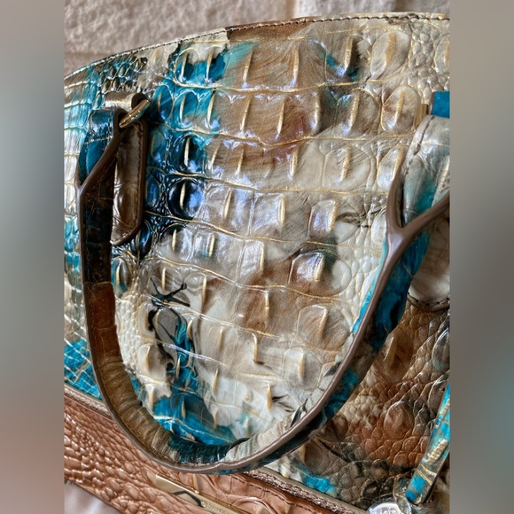 5⭐️SELLER!🌴🐳RARE “BIRD of PARADISE VITORIA” Melbourne BRAHMIN DUXBURY $335 MSRP - Picture 15 of 16